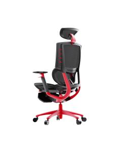 Quality PA Castor Ergonomic Leather Desk Chair Height Adjusting Arm Desk Chair With Foot Support wholesale