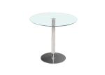 Chromed Steel Leg 22kgs 900*750mm Modern Round Dining Table