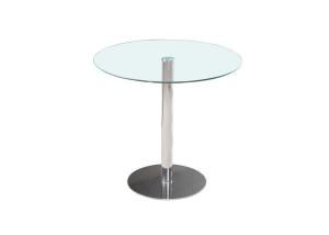 Quality Chromed Steel Leg 22kgs 900*750mm Modern Round Dining Table wholesale