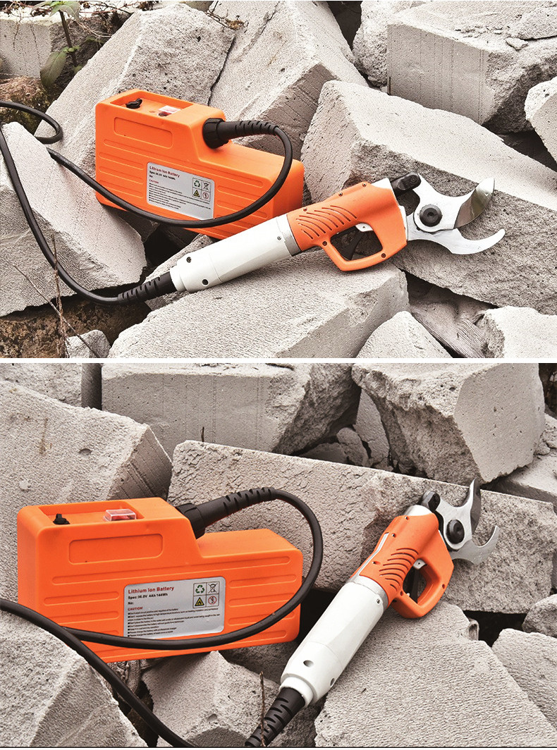 45mm Professional Portable Electric Pruning Shear Battery Powered Pruner For Vinyard Orchards High Speed