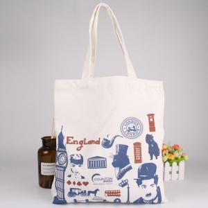 China Custom Logo Printed Reusable Shopping Bags With Cotton , Foldable Shopping Bag on sale