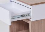 American style Springhill suites hotel guestroom HPL one drawer oak and white