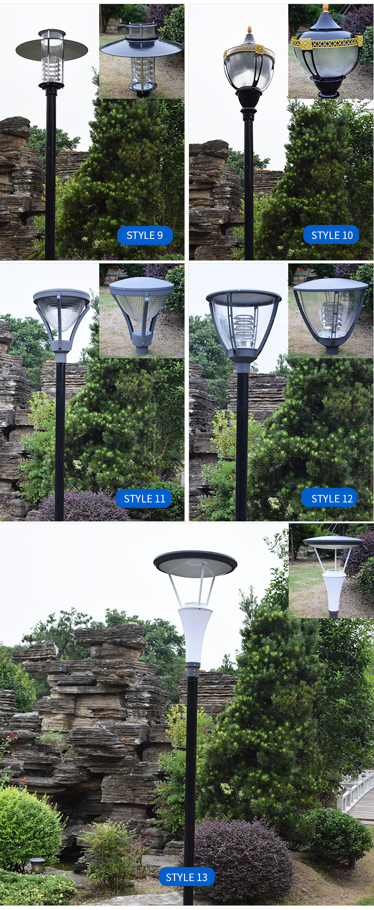 Walkway Solar Powered Patio Lights Security 240x240x8MM 220v 230V