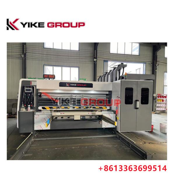 Yk-1220 Lead Edge Feeder Printer Electric Slotter Die Cutter Machine For Carton