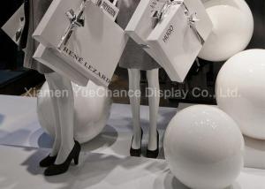 Quality Modern Design Shop Display Christmas Decorations Handmade Pure White Resin Balls wholesale