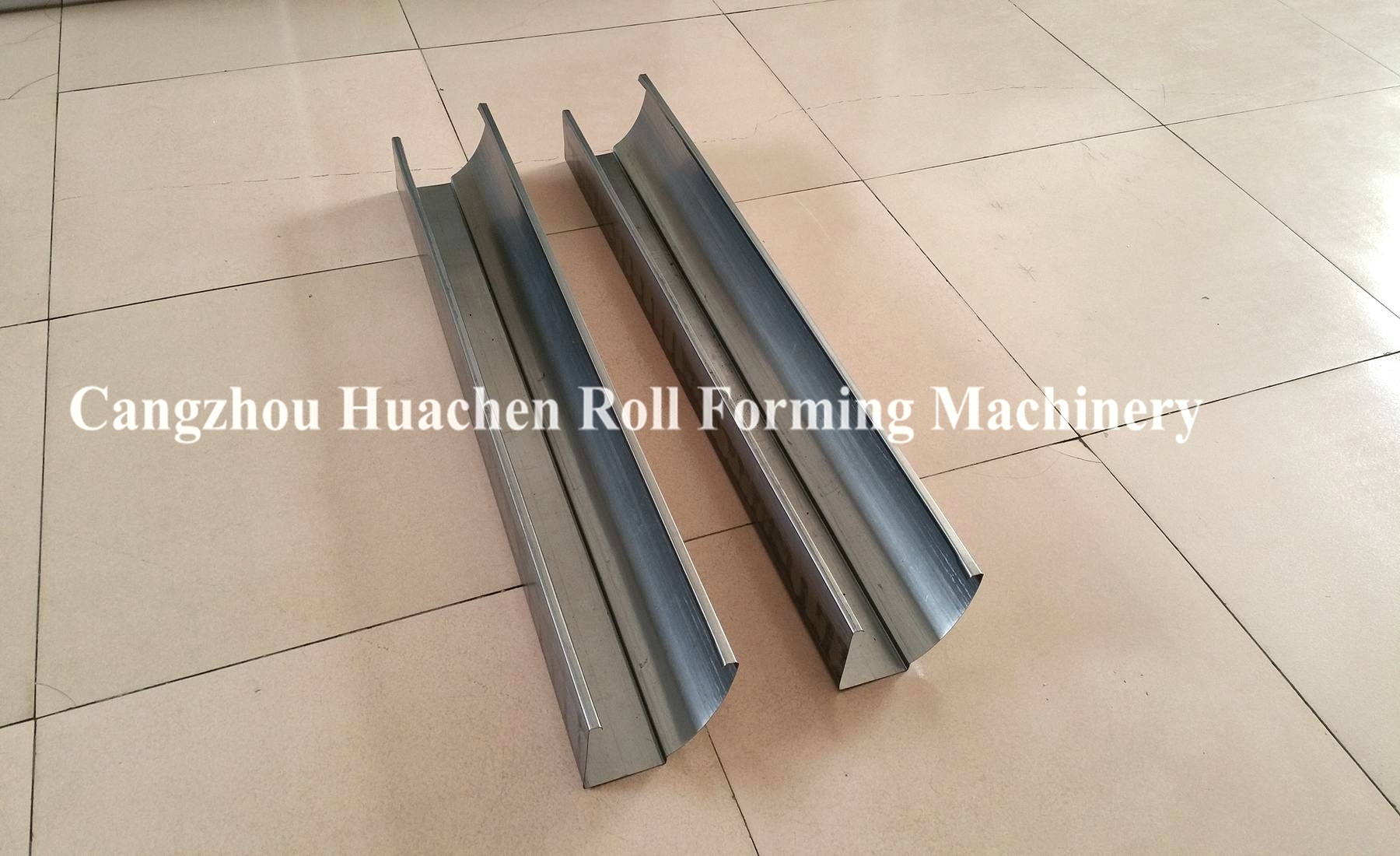 Australia Market Steel Rain Water Gutter Roll Forming Machine With Auto Punching