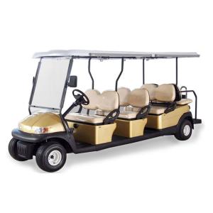 Quality AC System Electric 12 Seater Golf Cart with Solar Panel , 45km Maximum Travel Distance wholesale