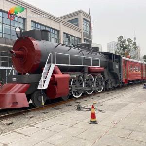 Quality Playground Exhibition Plaza Decorative Metal Train Rust Resistance wholesale
