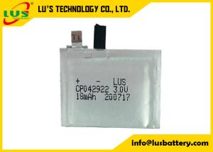 Quality CP042922 18mAh Disposable Lithium Battery 3v Limno2 High Safety wholesale