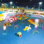 Colourful Funny Water Amusement Park Equipment Interactive Water Park For Kids