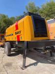 75KW Used Electric Concrete Trailer Pump Sany Yellow HBT60C