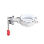 Sanitary Stainless Steel SS304/316L Weld Connection Manual Butterfly Valve D71X