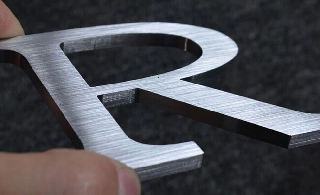 3D Steel Letters Edge Polishing Metal Sign Grinding Machines