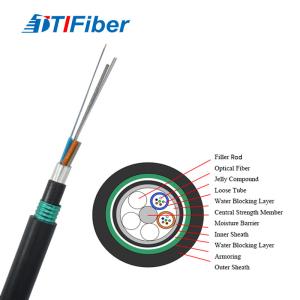 Quality Fibre Optic Cable GYTA53 Fibre Optic Cable 4 Core Direct Buried Tube Fiber Optic Cable wholesale