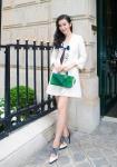 V neck fashion & elegant long sleeve polyester+spandex ladies dresses