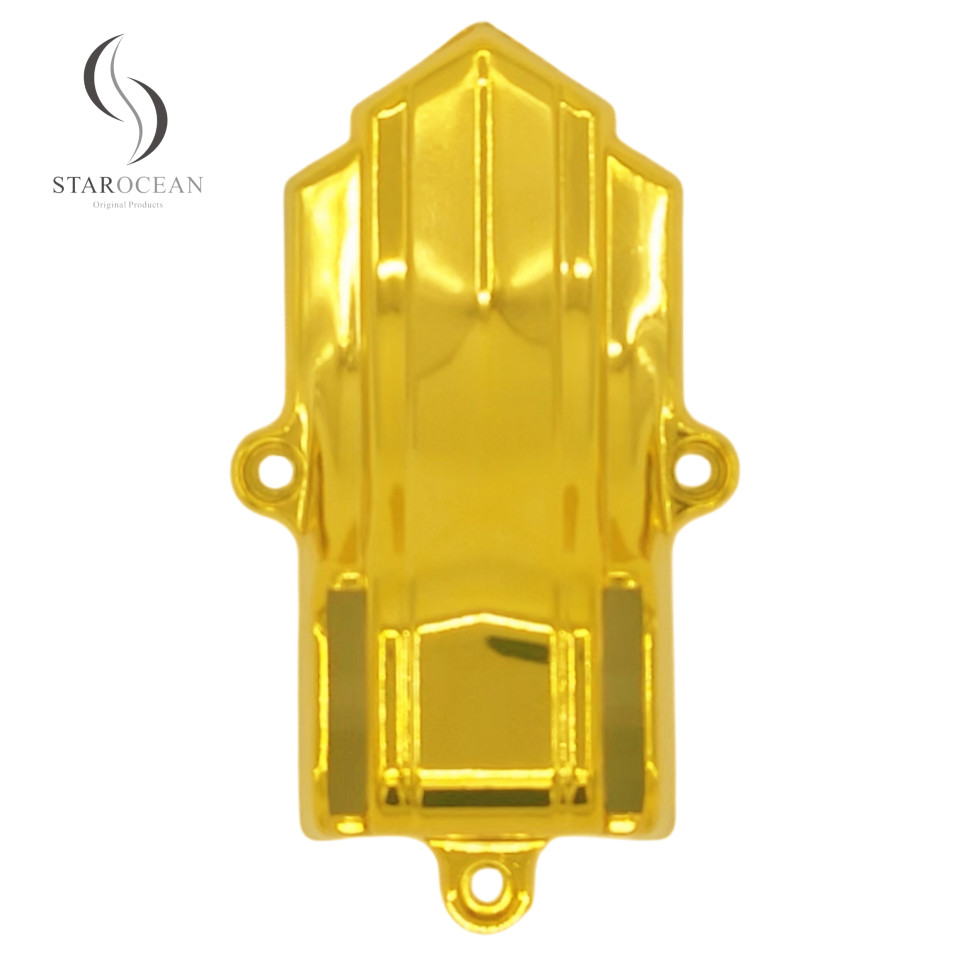 Gold Plastic Die-Cast Coffin Accessories, Metalized Coating Of Coffin Parts 10# G