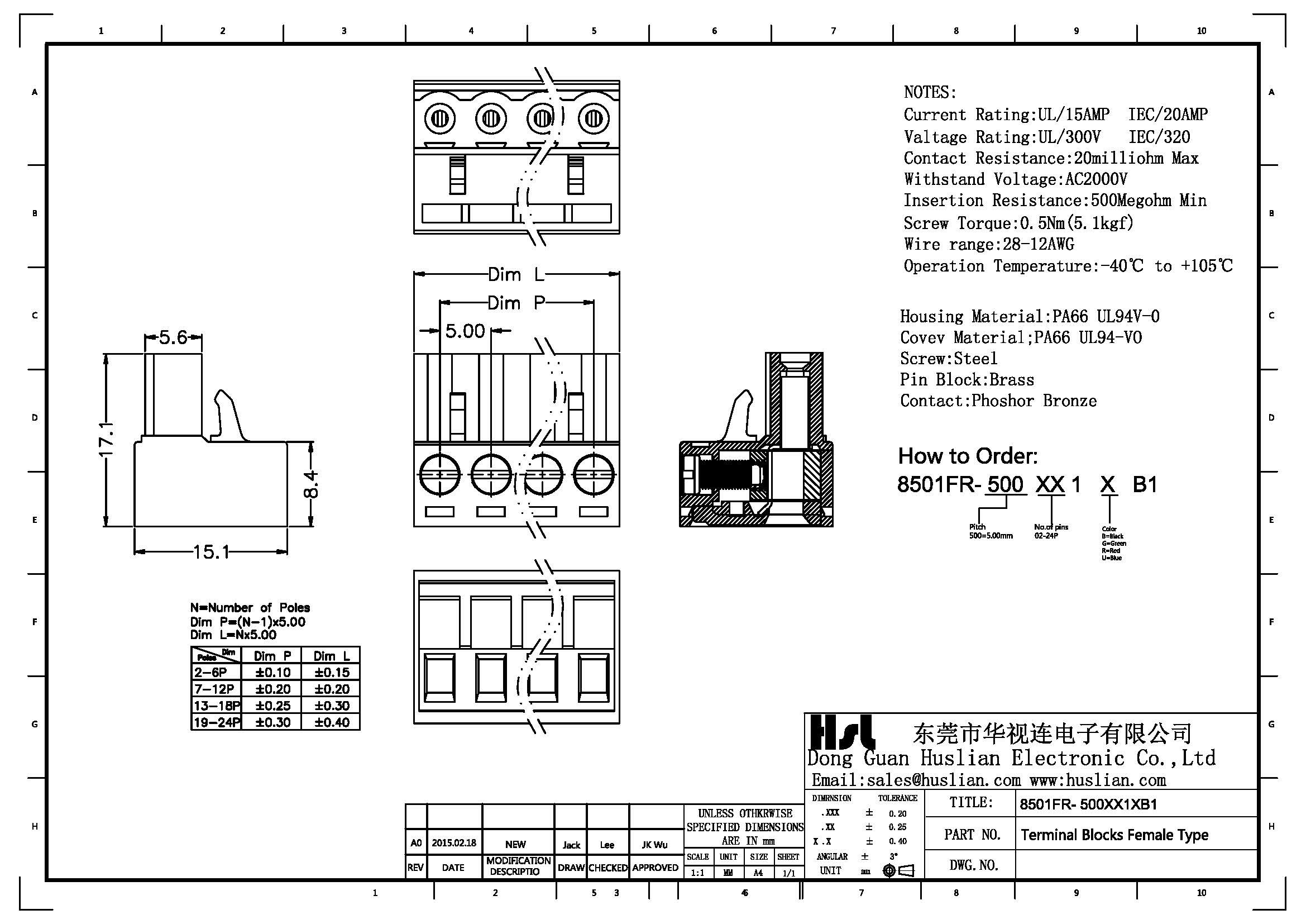 13position terminal block 3.81/5.00/5.08/7.62mm ptich clamp female socket free hanging type