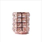 gold/sliver/rose gold metal with crystal beaded pen cosmetic brush holder