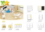 Economical Wooden Preschool Furniture Easy Cleaning Low Maintain Strudy