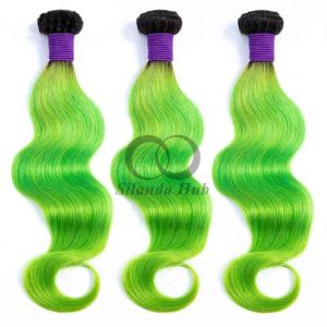 Quality #T1B/Green Body Wave Remy Human Hair Bundles Sew In Weave Bundles Brazilian Bundle Deals wholesale
