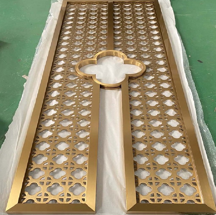 Steel Frame Customized Size Metal Panels Decorative Partition Screen Room