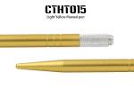 Anti Slip Yellow Eyebrow Manual Tattoo Pen For Makeup Microblading