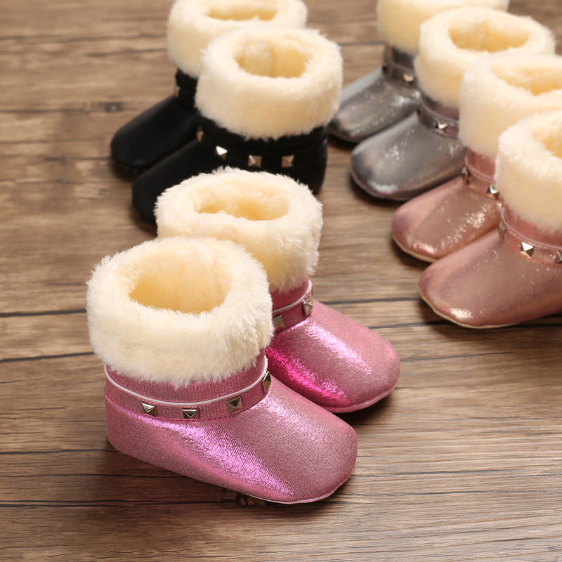 New arrived PU Leather girl princess 0-18 months girl Holiday party baby boots