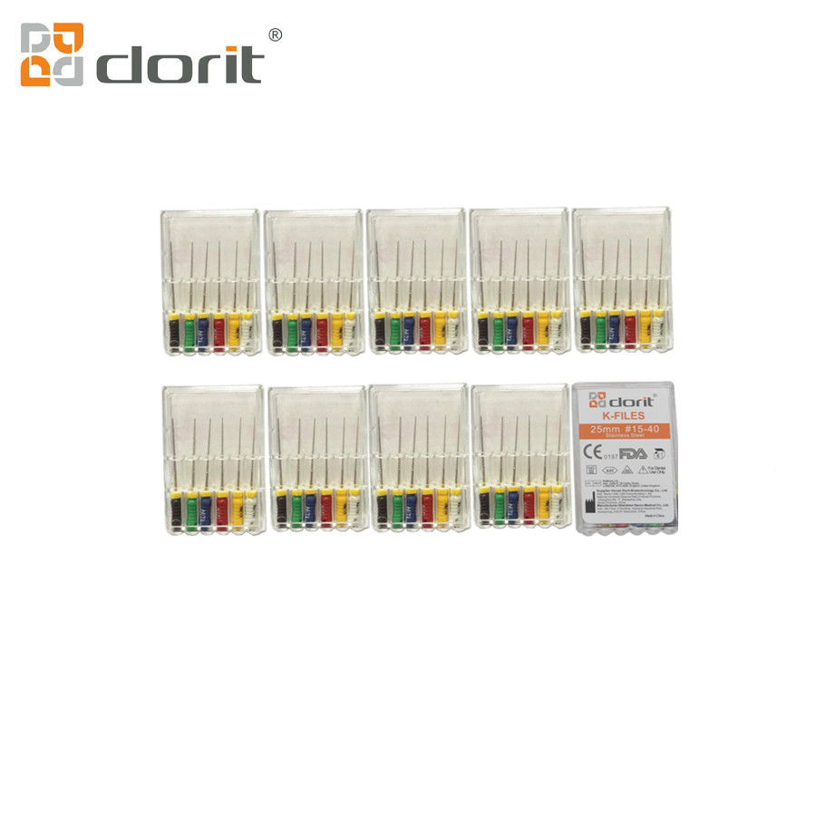 hand use K files stainless steel