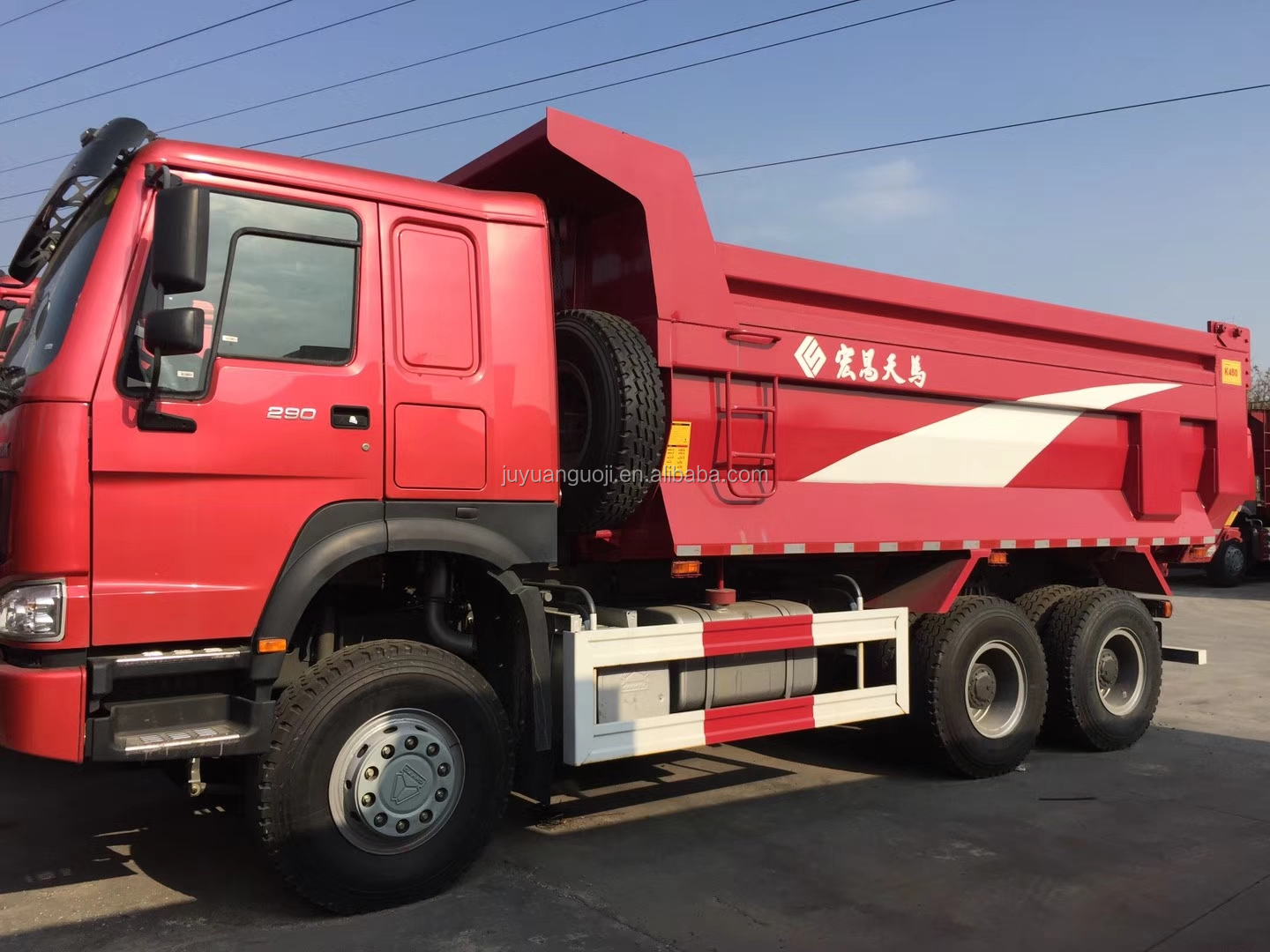 Manual Transmission 60 Cubic Meter Tipper Trailer 40 Ton Sand Tipper Trucks Logo Printing