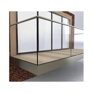 Quality Supermarket Aluminum U Channel Glass Railing 6mm-15mm Thickness wholesale