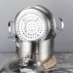 Multi-Layer 28cm Kitchen Pots Cookware Stainless Steel Cooking Pot 3 Layer Food