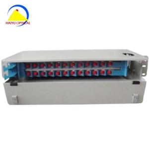 Quality 24 Port 2U Height Fiber Optic Patch Panel For Communication wholesale