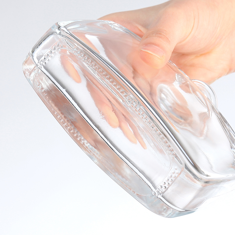 Hot Stamping Transparent Glass Whiskey Bottle 750ml 500ml 1000ml for Vodka Rum Tequila