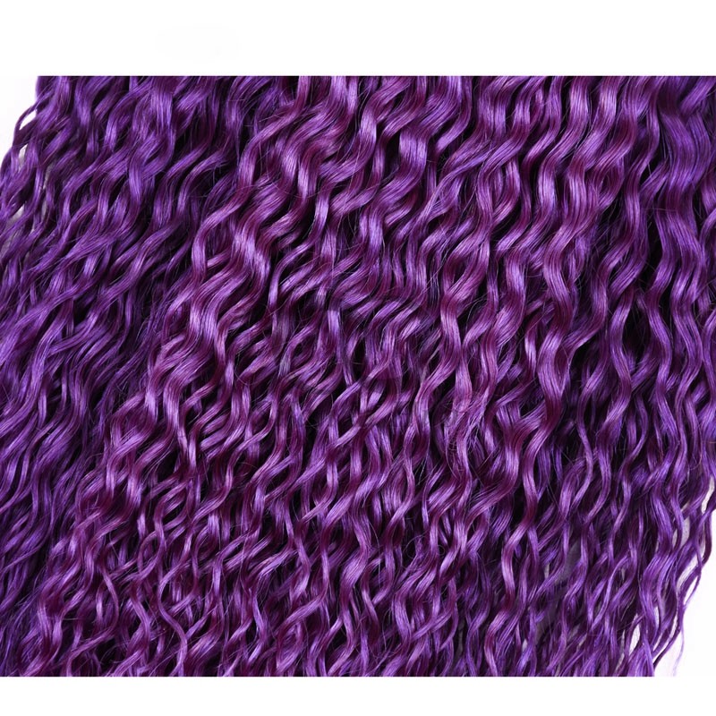 #T1B/Purple Kinky Curly Remy Human Hair Bundles Sew In Weave Bundles Brazilian Bundle Deals