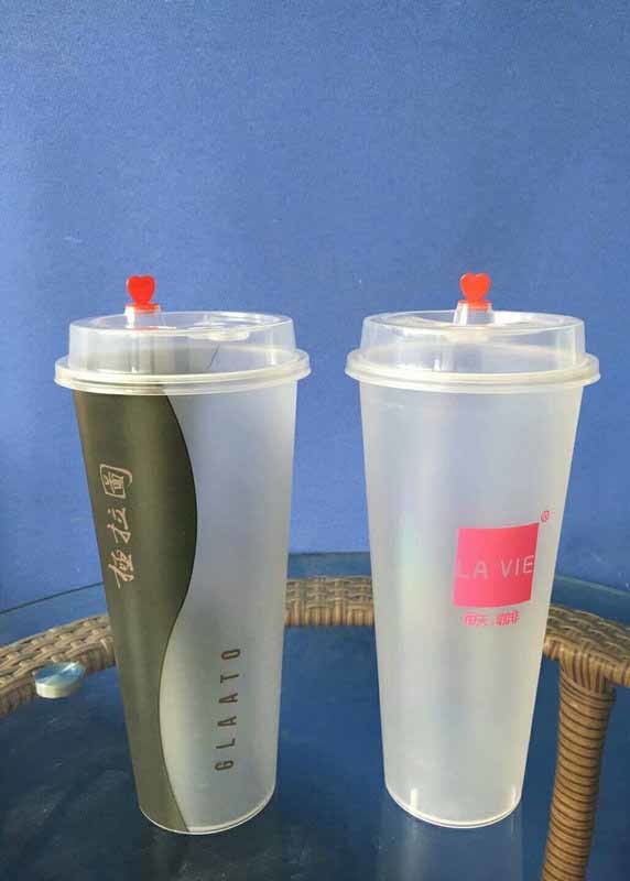 Customized Plastic Label Cup Transparent Adhesive Sublimation Specification