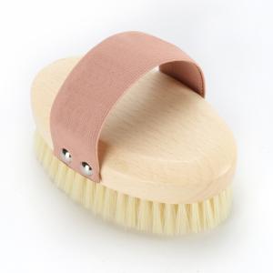 Quality Customized Dry Massage Brush Synthetic Fiber Nylon Mixed Bristle Body Brush wholesale