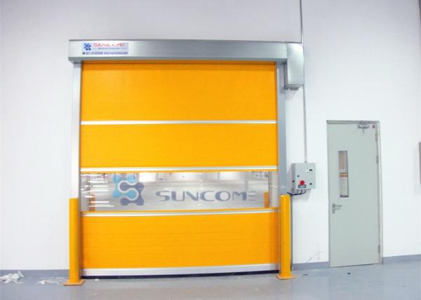 Cheap Transparent Window Commercial Garage Doors Stainless Steel Frame for sale