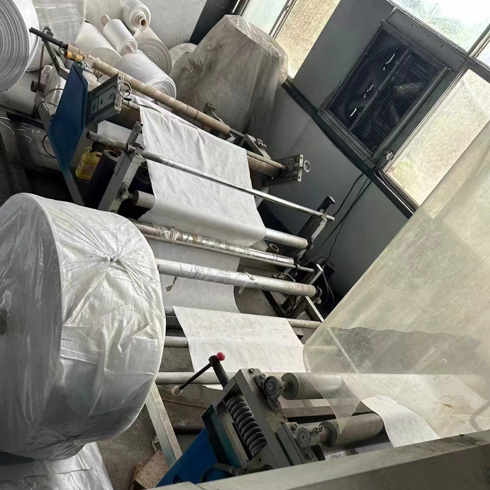 Used PP PE Tarpaulin Fabric Extrusion Lamination Machine Plastic Woven Bag Coating Machine
