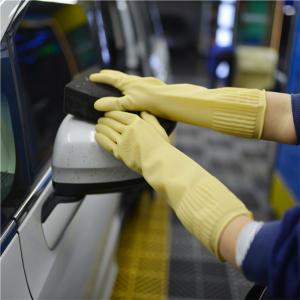 Quality Beautiful Household Cleaning Extra Long Sleeve Rubber Gloves Flocklined Or Unlined wholesale