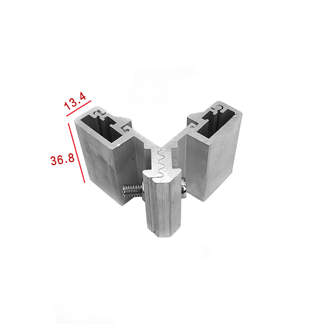 Die Cast 45 Degrees Straight Slice Aluminum Corner Connector