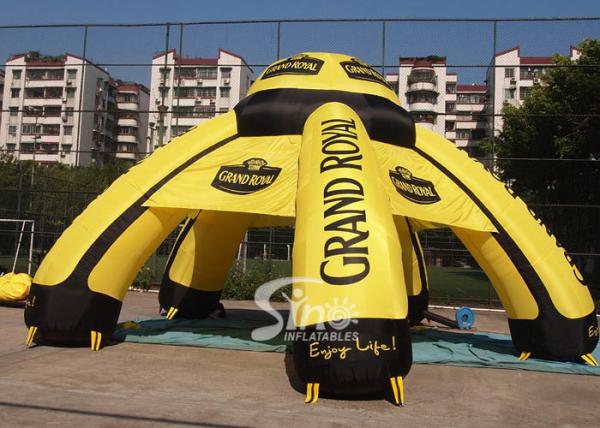 9m outdoor grand royal ceremony inflatable advertising tent with 6 legs printed