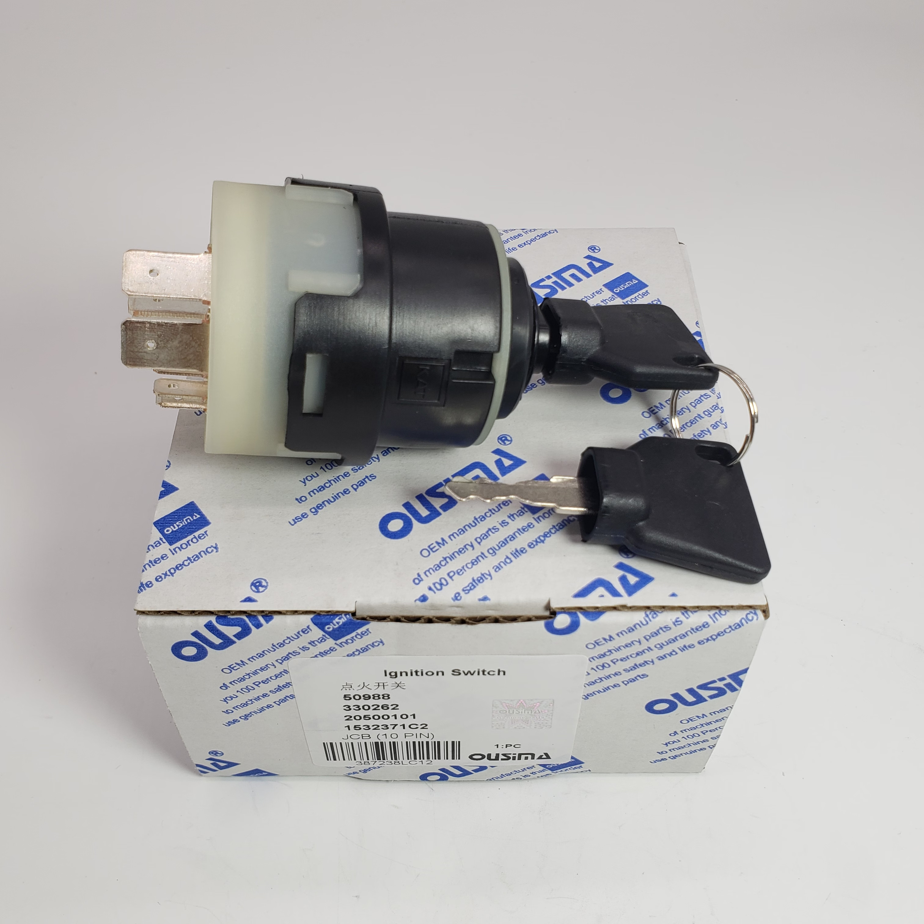 Ignition Switch 50988 330262 20500101 1532371C2 For JCB (10 Pin)