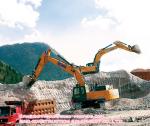 XE470D 47 Ton Crawler Hydraulic Excavator Bucket Capacity 2.2 - 2.5m3 Yellow