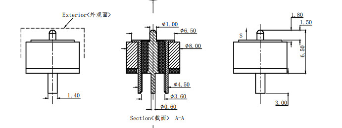 3A 2 Pin Magnetic Connector Circular Female And Male Connector Customized For Electronic Device