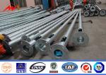 6-18m Solar Street Light Pole , Tubular Steel Pole