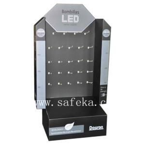Quality Pop display stand design cardboard display for LED lights wholesale
