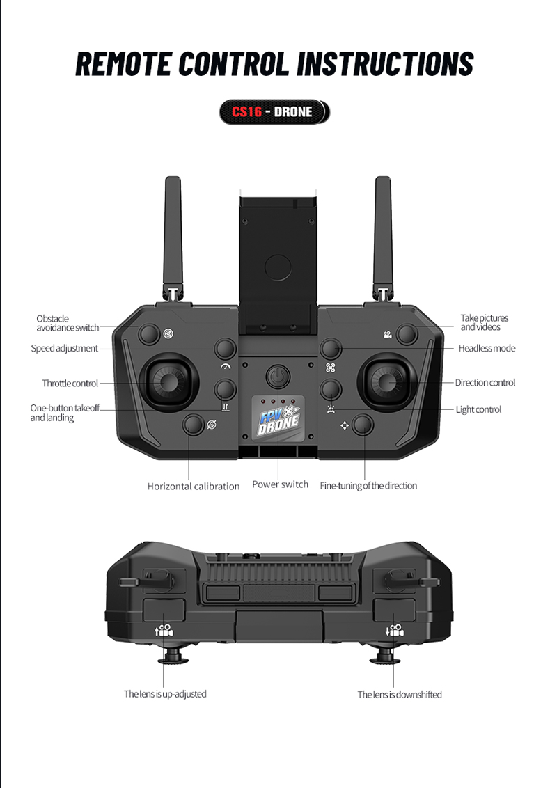 2024 W14HW Mini 4k Professional Brushless Drone Aerial Photography with Optical Flow Positioning and Obstacle Avoidance