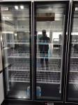 Air Cooling Two Door Glass Display Fridge