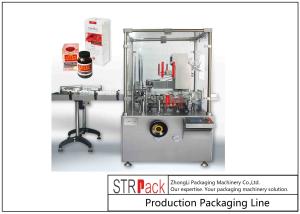 Quality Intelligent Bottle Cartoning Machine / Carton Box Packing Machine Speed Up To 120 BPM wholesale