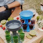 Customized Printing 6 Shot Glass Dispenser And Holder Bar Shot Dispenser With
